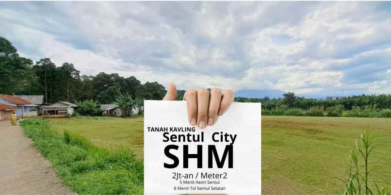 dijual tanah kavling perumahan sentul city shm