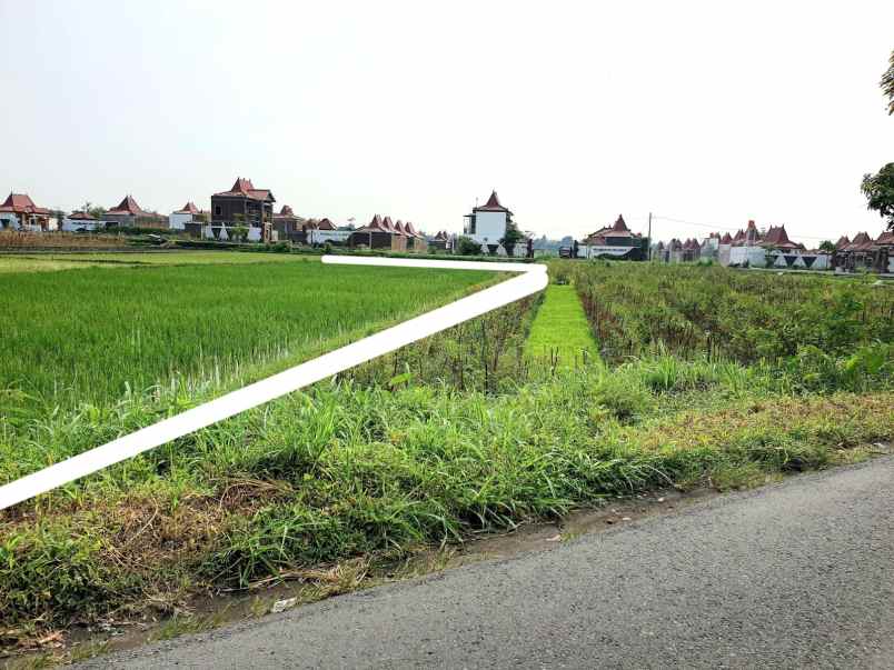 dijual tanah luas 4 menit dari jalan jogja solo