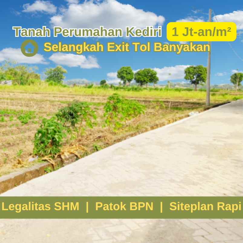 dijual tanah margosari banyakan