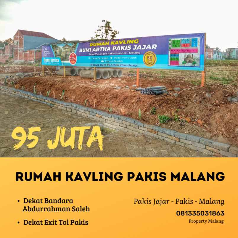 dijual tanah pakis malang