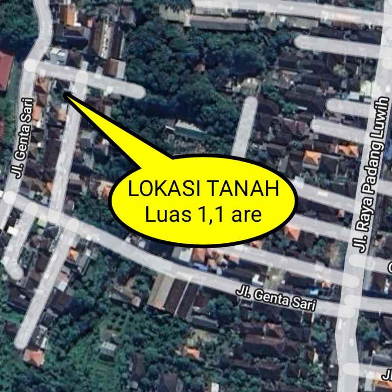dijual tanah perum genta sari