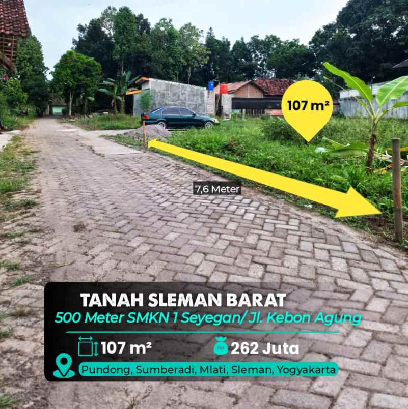 dijual tanah smkn 1 seyegan