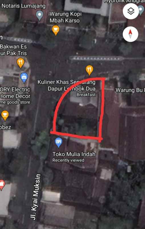 dijual tanah strategis pusat kota lumajang