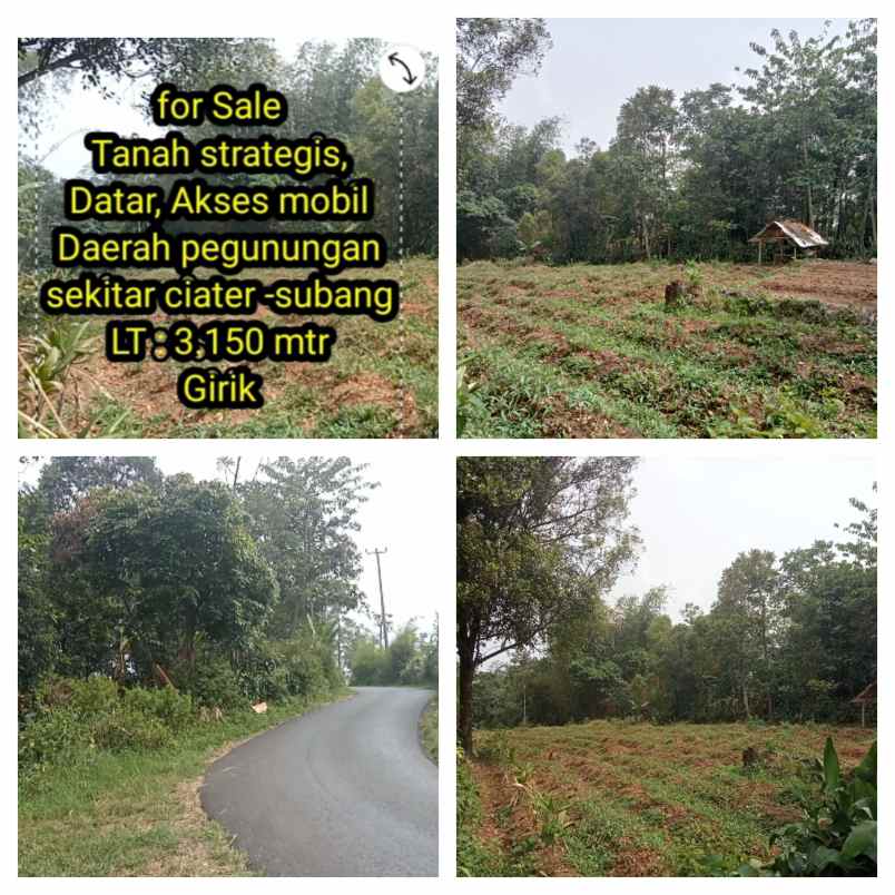 dijual tanah subang