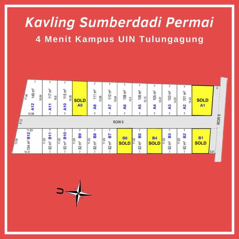 dijual tanah sumberdadi