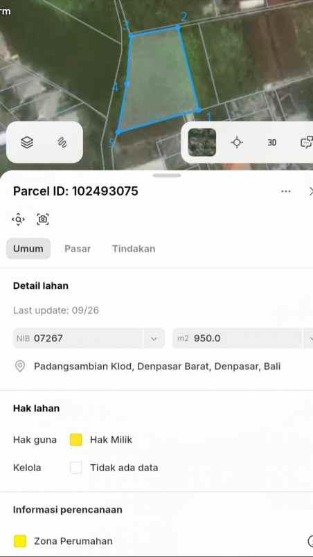 dijual tanah tangkuban perahu