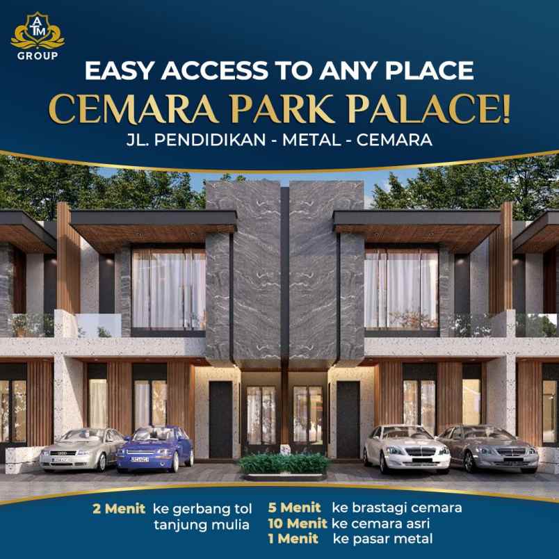 dijual villa komplek cemara park palace