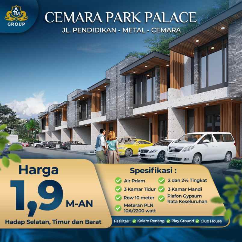 dijual villa komplek cemara park palace