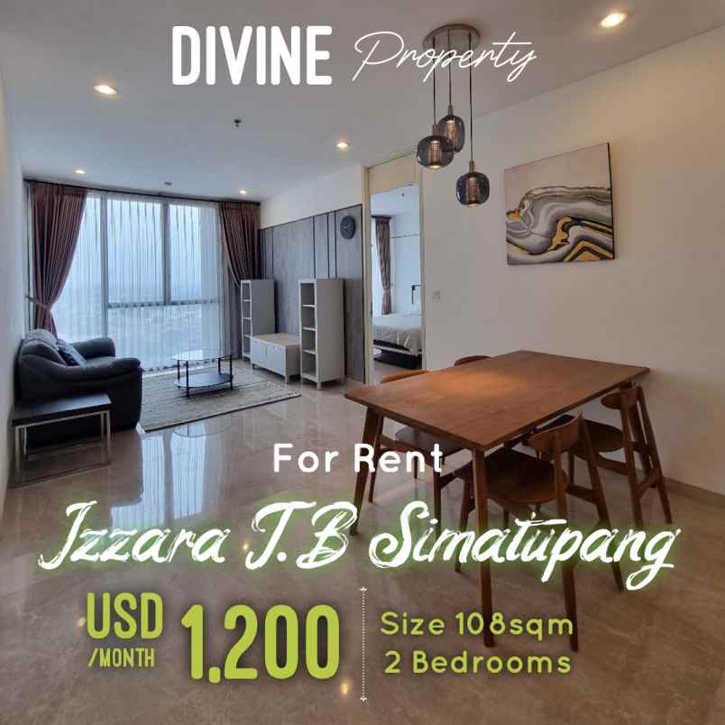 disewakan apartemen izzara apartment tb simatupang