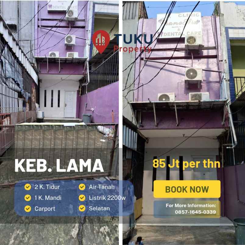 disewakan ruko gudang kantor kebayoran lama utara