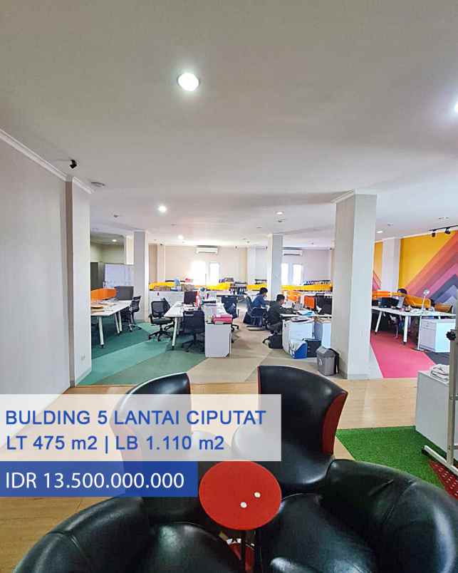 gedung megah 6 lantai di jalan utama ciputat tangerang