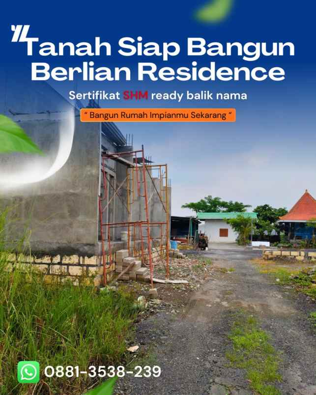 harga spesial akhir tahun tanah shm siap bangun