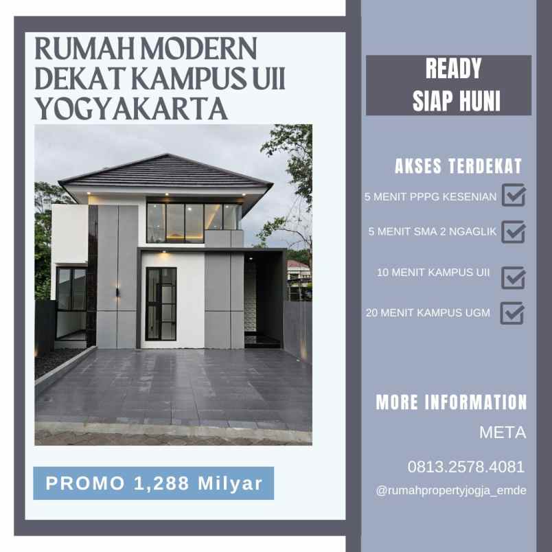 hunian mewah limasan dekat kampus uii yogyakarta