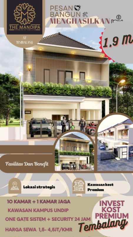 investasi kost premium tembalang undip semarang