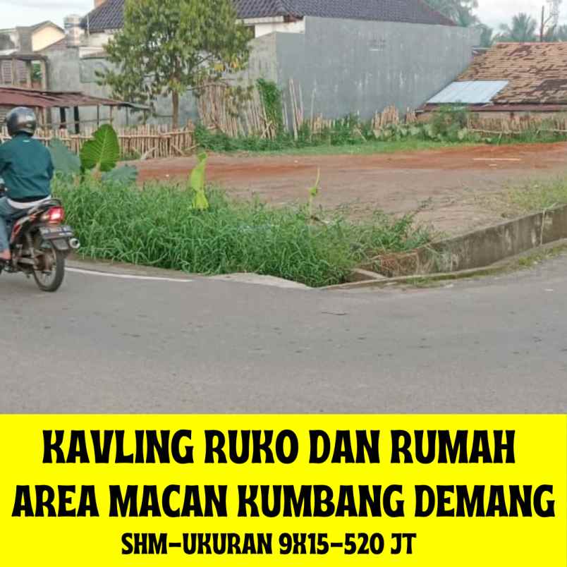 kavling area demang macan kumbang cocok untuk ruko