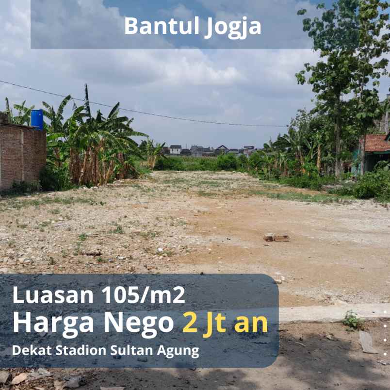 kavling murah 2jt an dekat stadion sultan agung