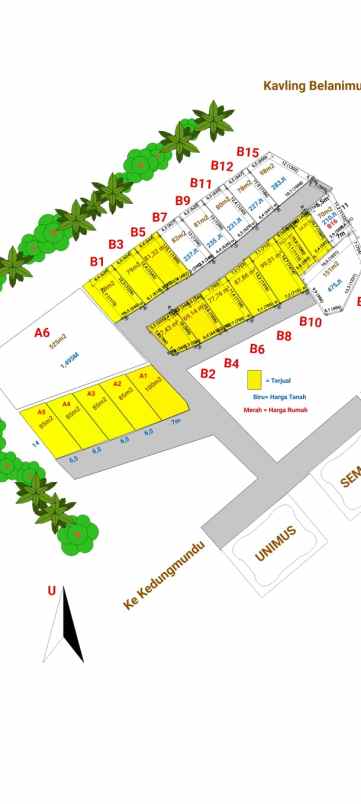 kavling siap bangun di unimus kedungmundu semarang
