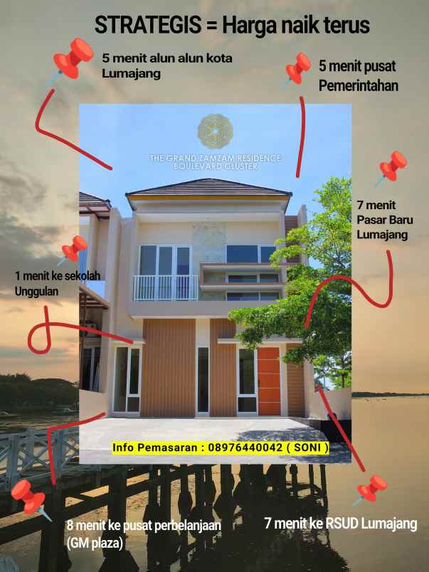 perumahan di lumajang the grand zamzam residence