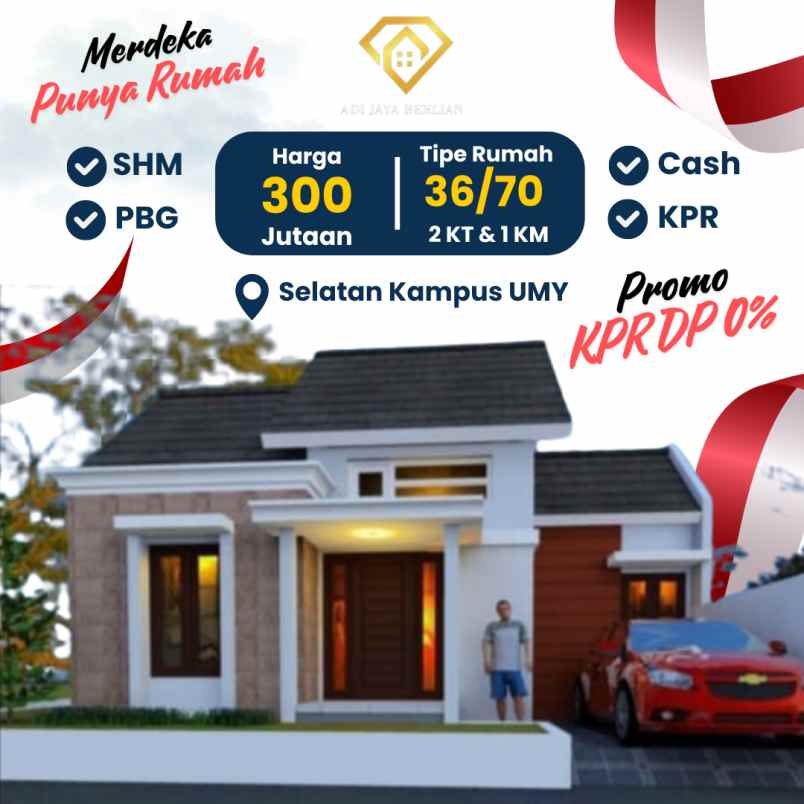 promo dp 0 rumah murah 300 jutaan di kasihan bantul