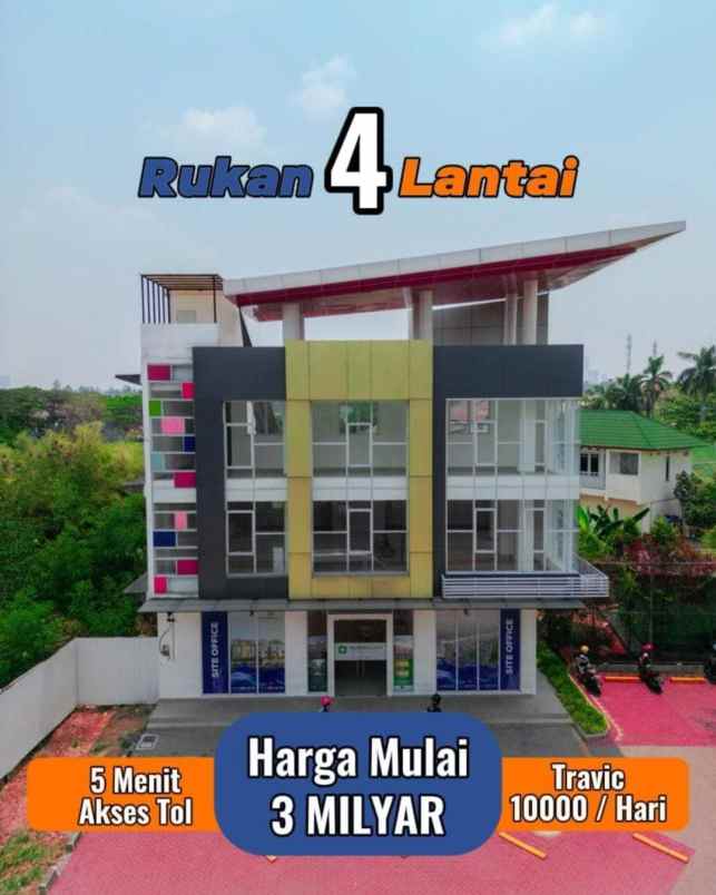 ruko 3 lantai strategis di cikarang pusat