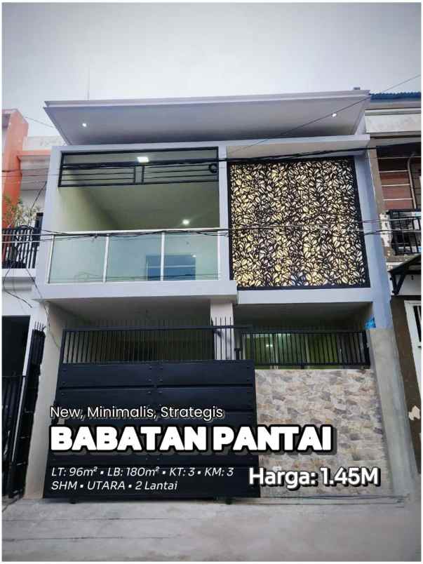 rumah babatan pantai new minimalis