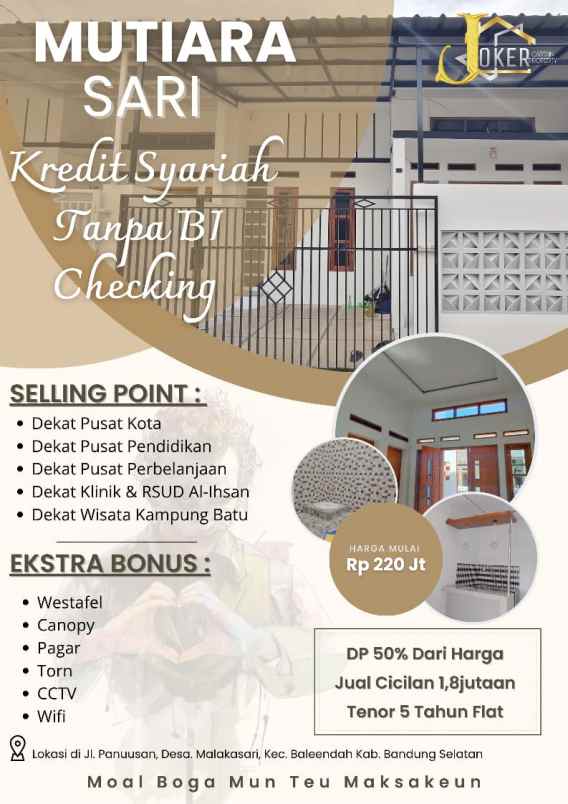 rumah bandung bisa cicil flat sampai lunas