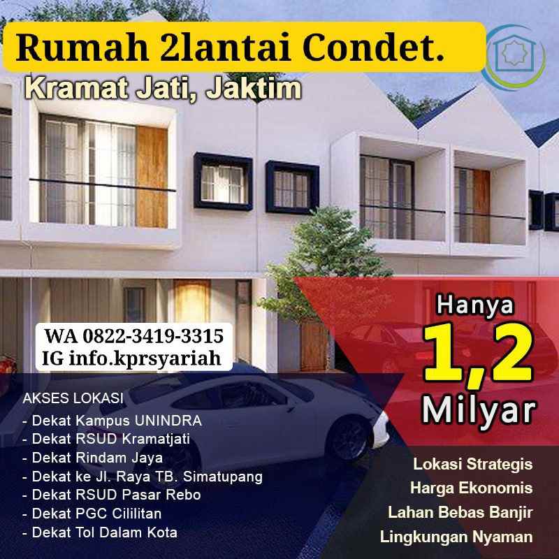 rumah cluster 2 lantai condet jakarta timur