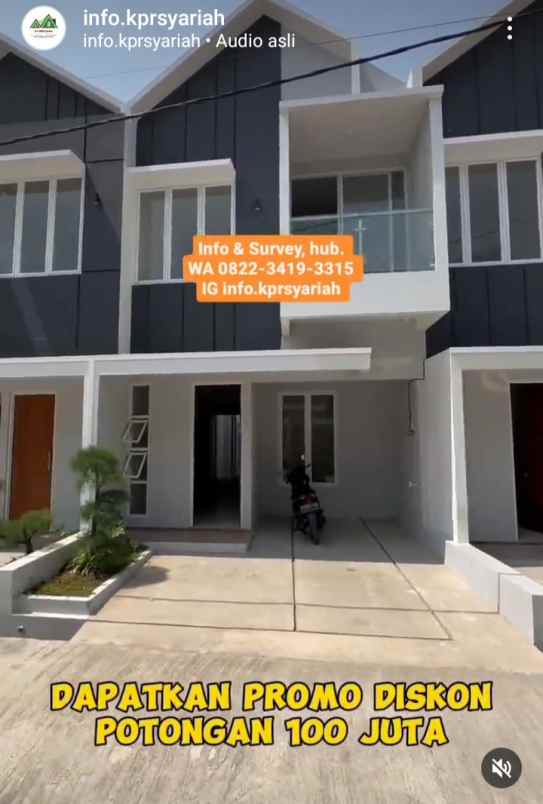 rumah cluster 2 lantai condet jakarta timur