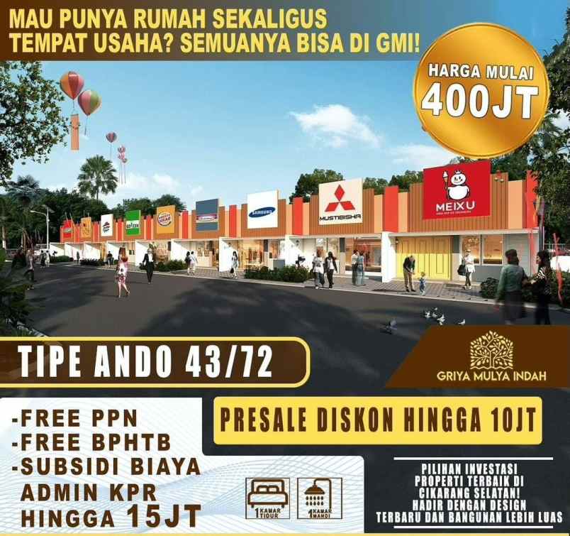 rumah dijual rumah multi fungsi