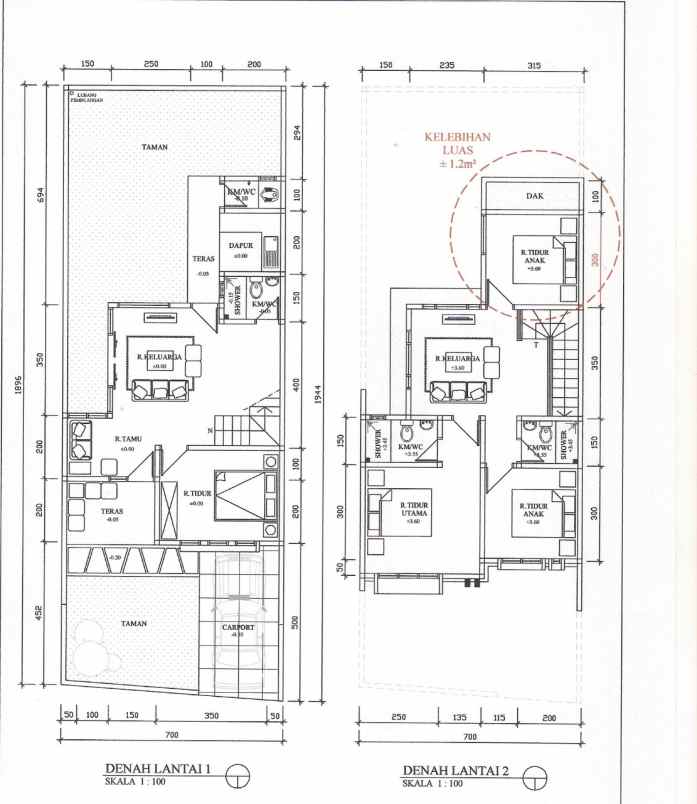 rumah komp mutiara bandung asri kotak 7x12 5 shm