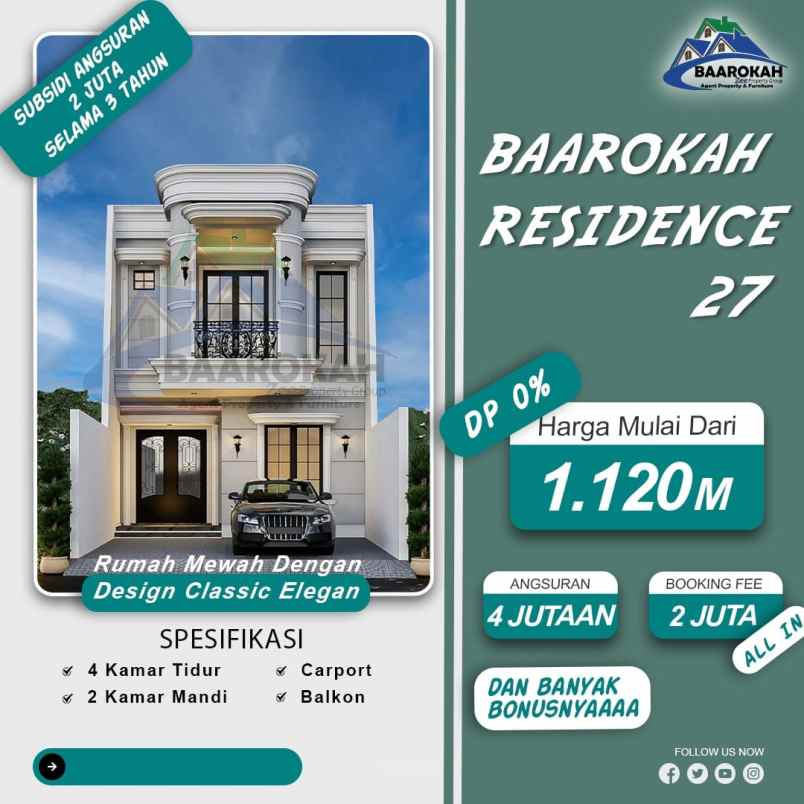 rumah menawan cash kpr dp 0 depok