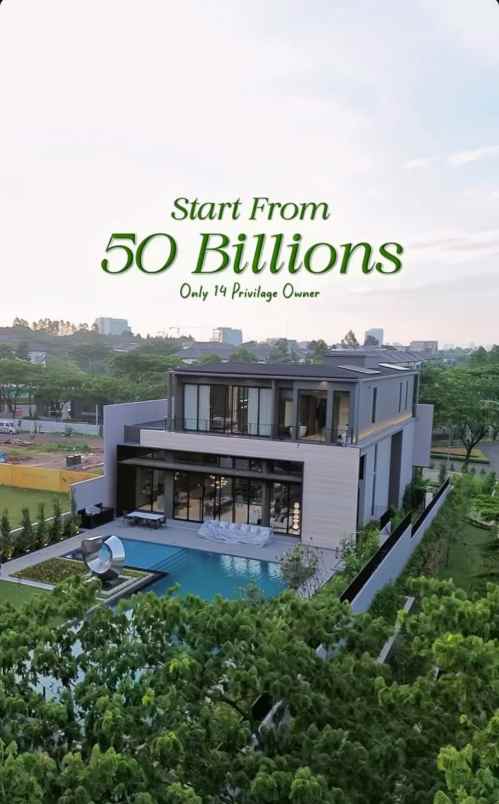 rumah mewah di bsd 50m
