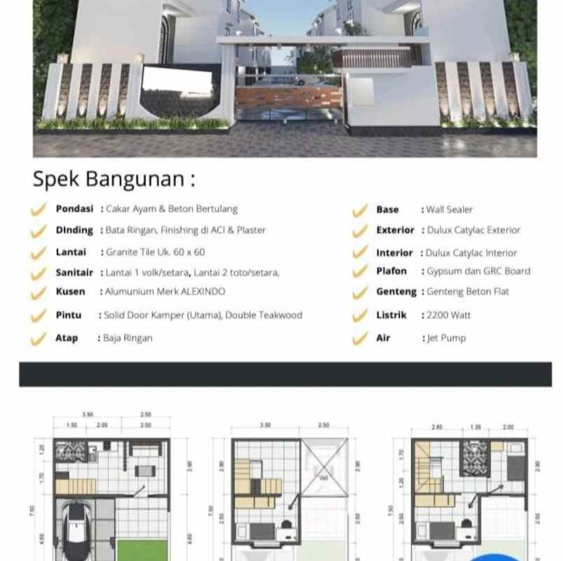 rumah mezzanine 700 jt an di mekarsari cimanggis depok