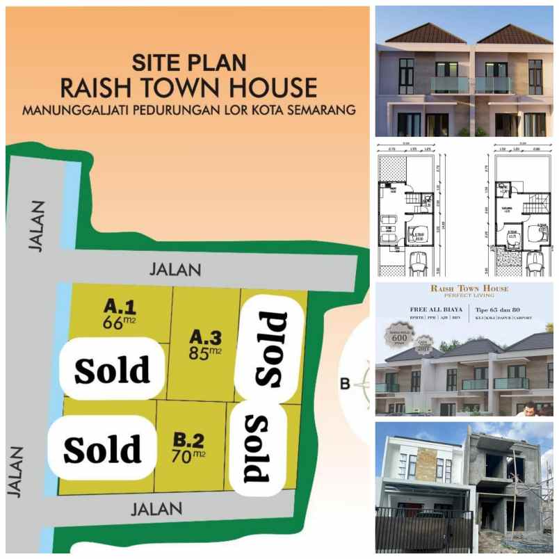 rumah mini cluster lokasi strategis