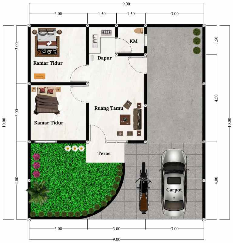 rumah minimalis type 36 185juta 1 unit pertama shm