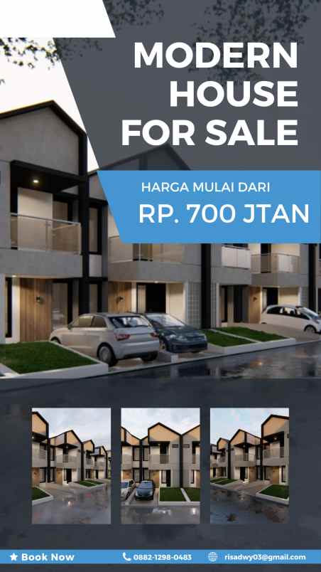 rumah modern dengan harga terambyar