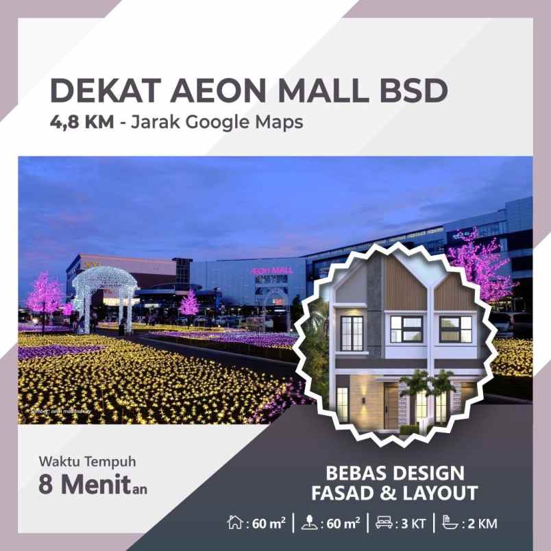 rumah murah berkah mewah di bsd serpong tangerang