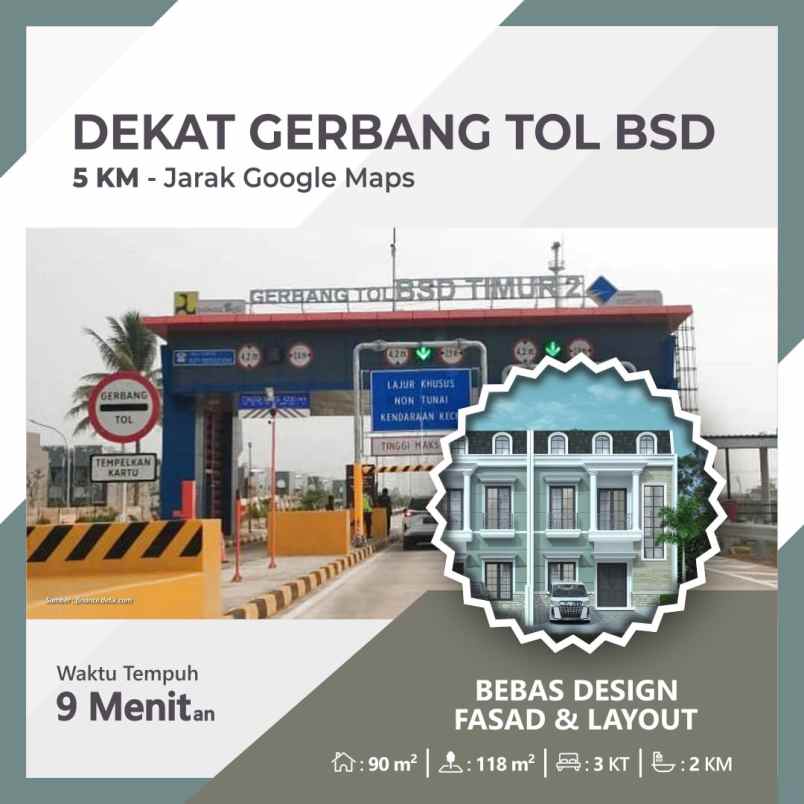 rumah murah berkah mewah di bsd serpong tangerang