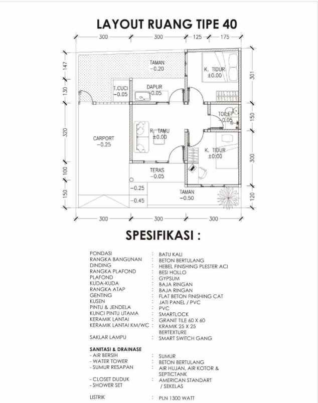 rumah murah gaya minimalis di sedayu sleman