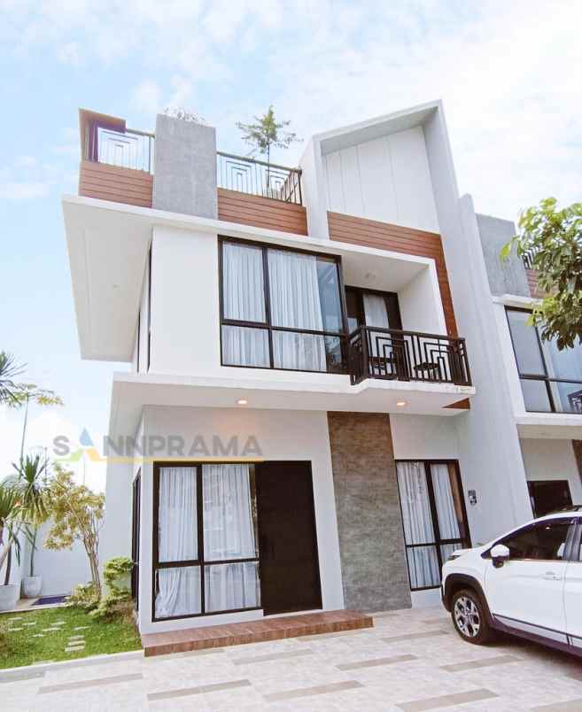 rumah nuansa resort kolam renang bogor selatan