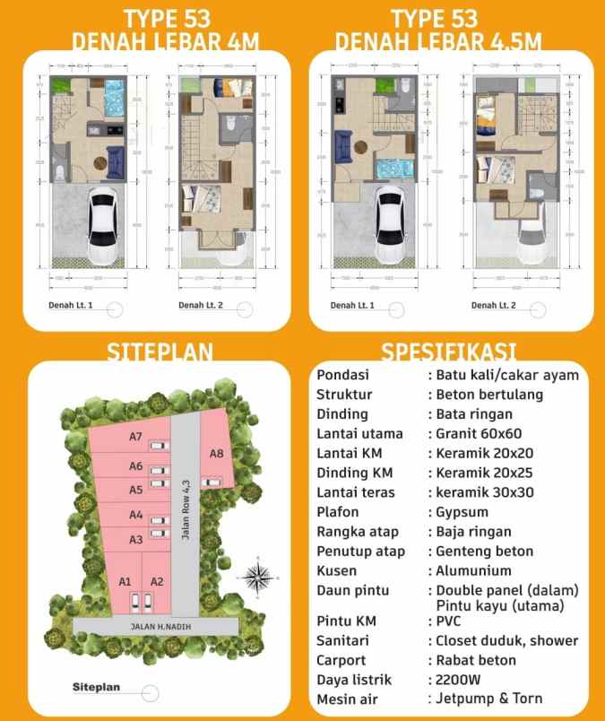 rumah pinggir jalan murah di kelapa dua depok