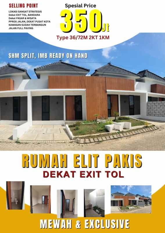 rumah promo 300 jutaan dekat exit tol malang