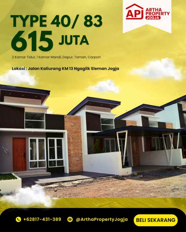 rumah siap huni dekat kampus uii kaliurang