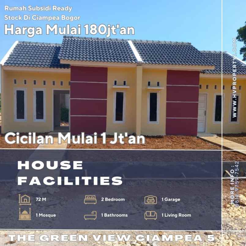 rumah subsidi di citayam dp 9jt