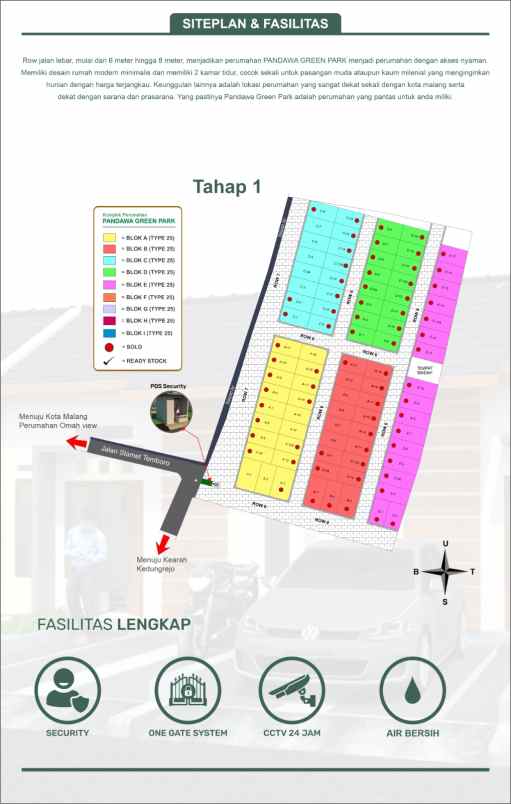 rumah subsidi modern 1 lantai di pakis