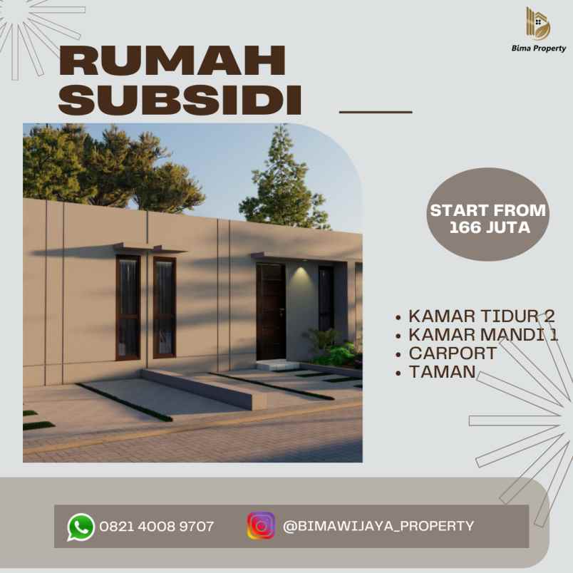 rumah subsidi tampilan megah