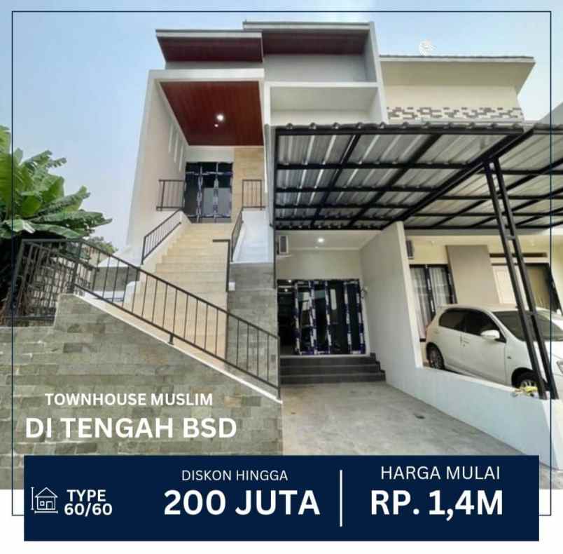 rumah syariah dekat bsd city serpong tanpa bank