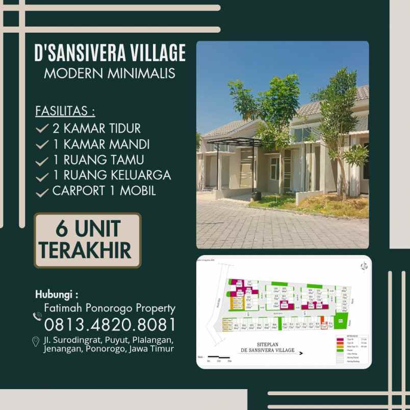 rumah syariah minimalis modern di kota ponorogo