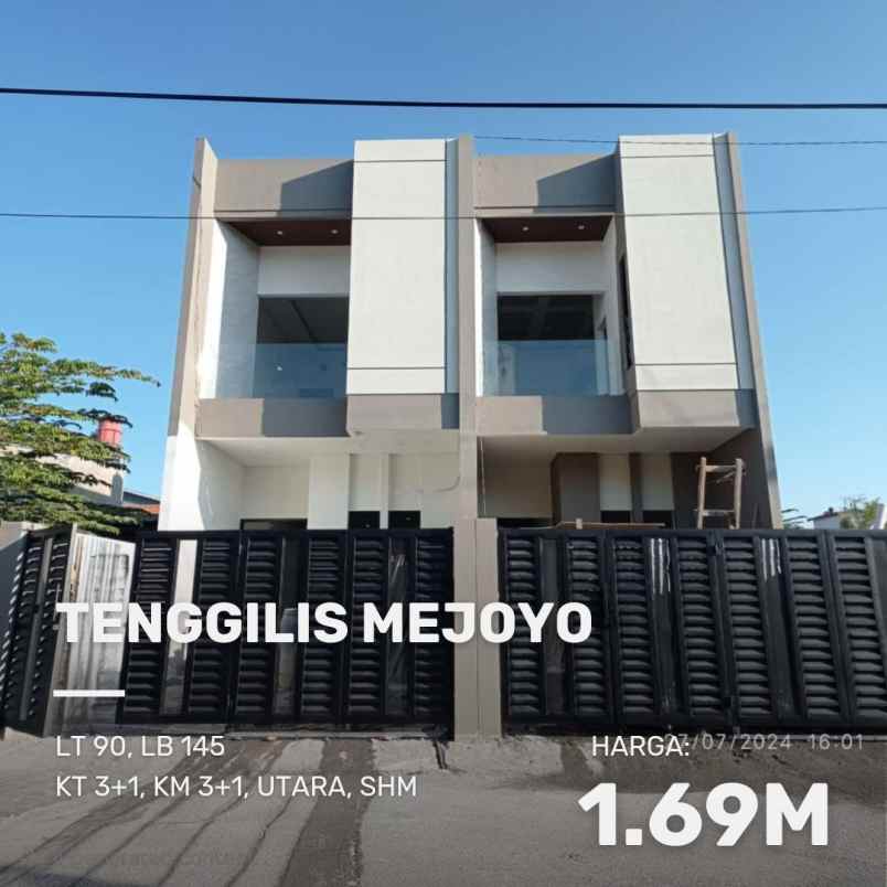 rumah tenggilis mejoyo selatan new minimalis