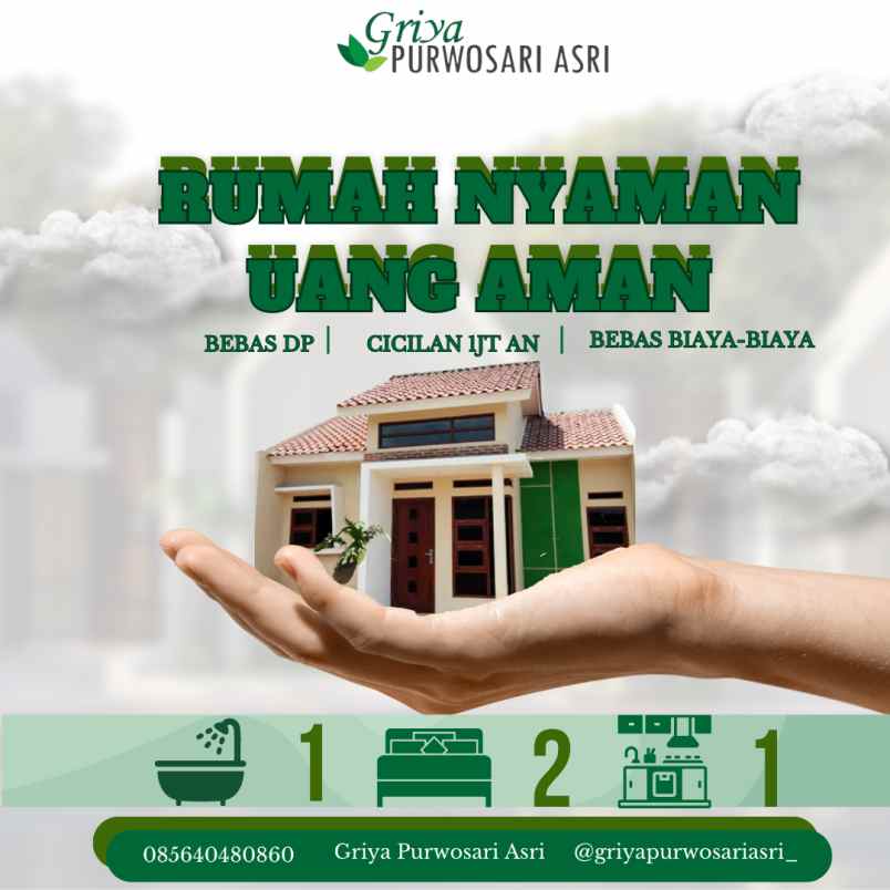 rumah wonogiri 1jt bebas biaya biaya